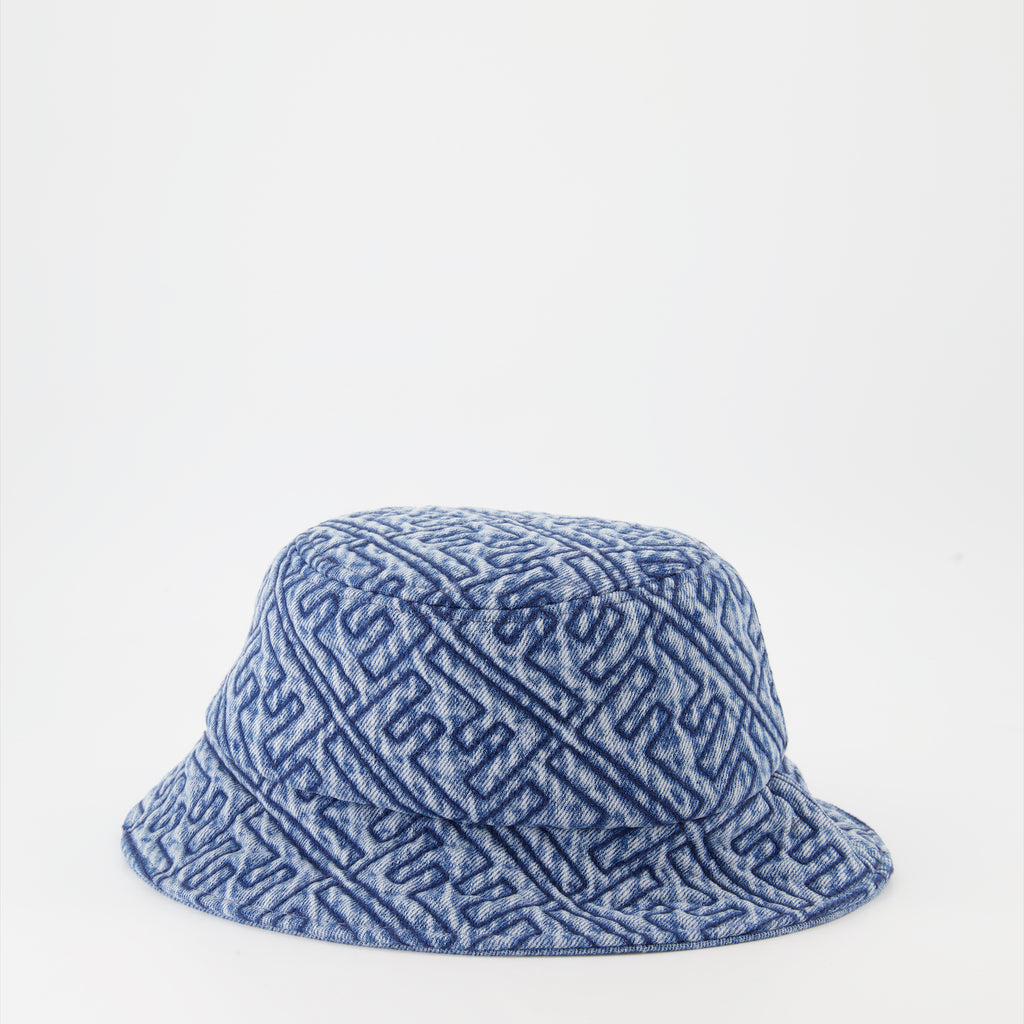Chapeaux, casquettes et bonnets Bob FF en denim Fendi Bleu Femme