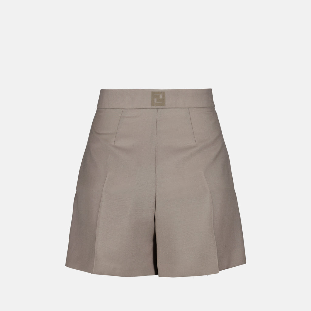 Shorts Short en mohair Fendi Gris Femme