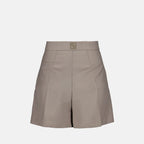 Shorts Short en mohair Fendi Gris Femme