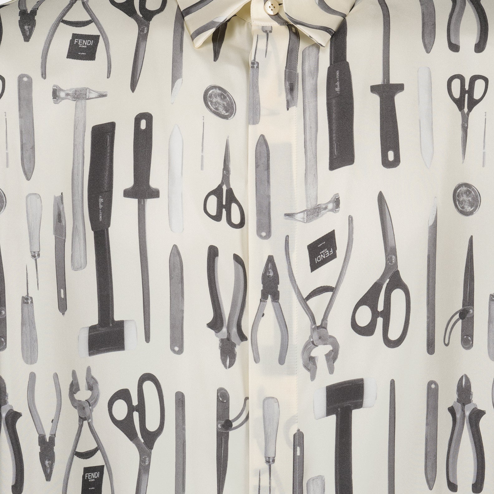 Shirts Printed shirt Fendi Gray Man