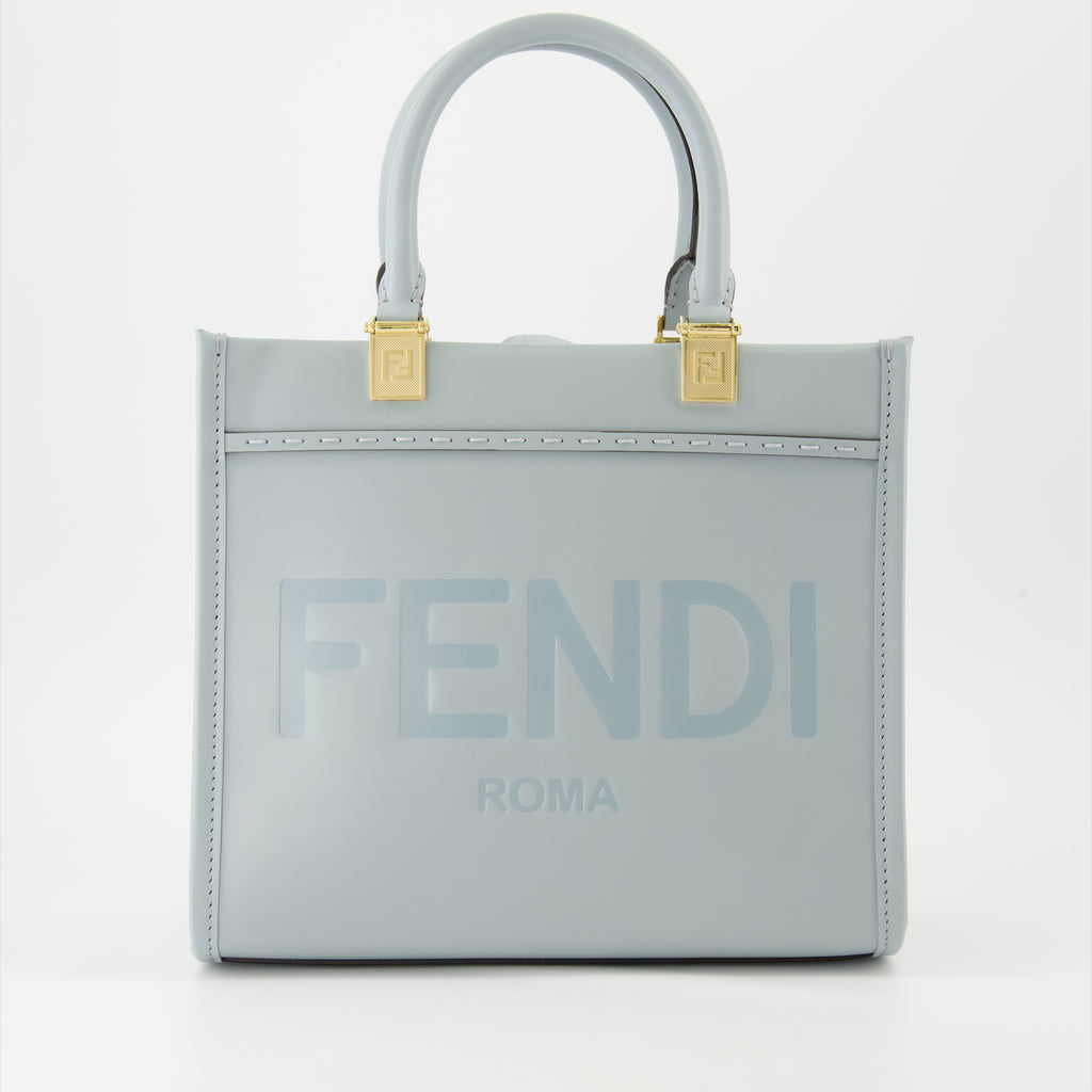 Tote bags Sac cabas Sunshine Fendi Blue Femme