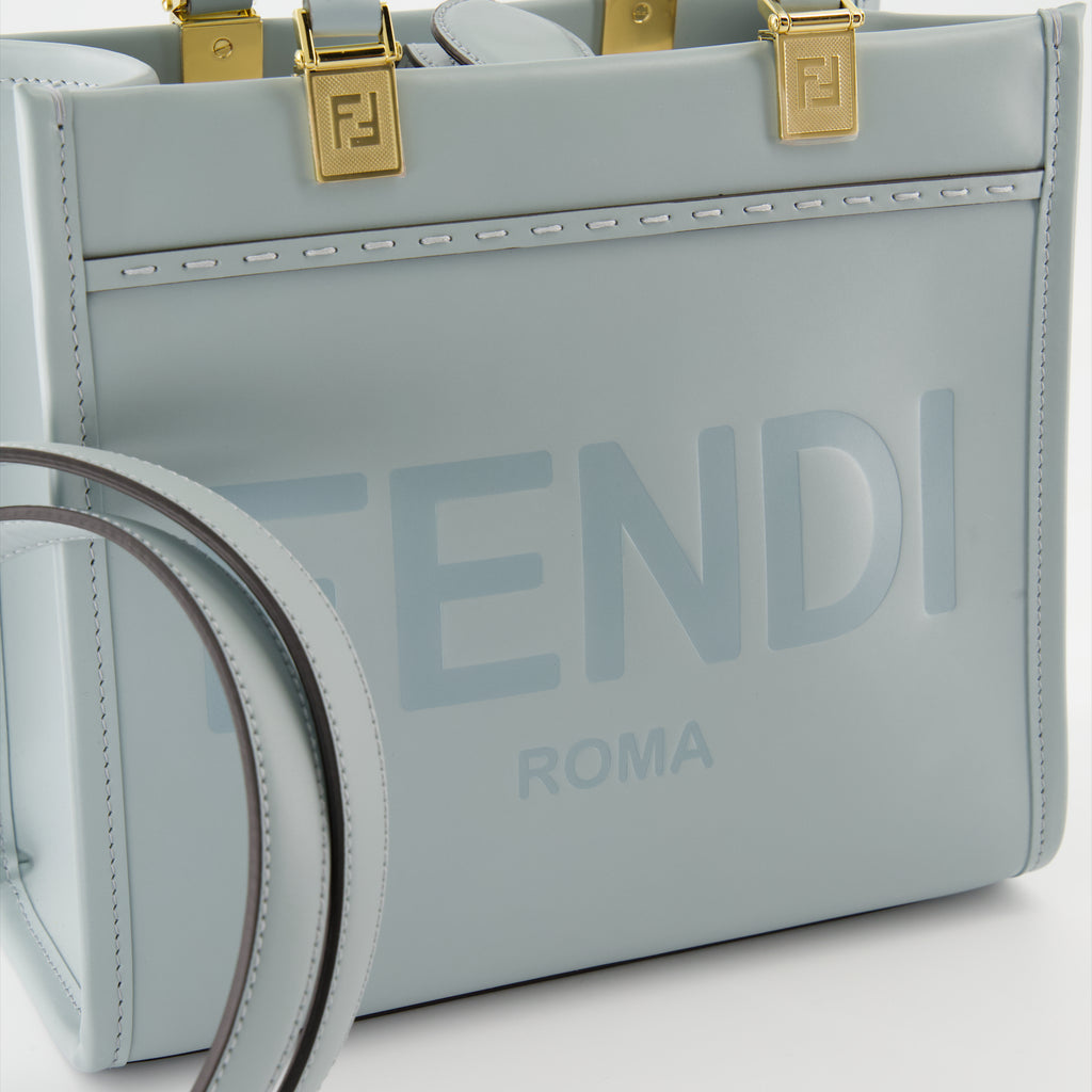 Tote bags Sac cabas Sunshine Fendi Blue Femme