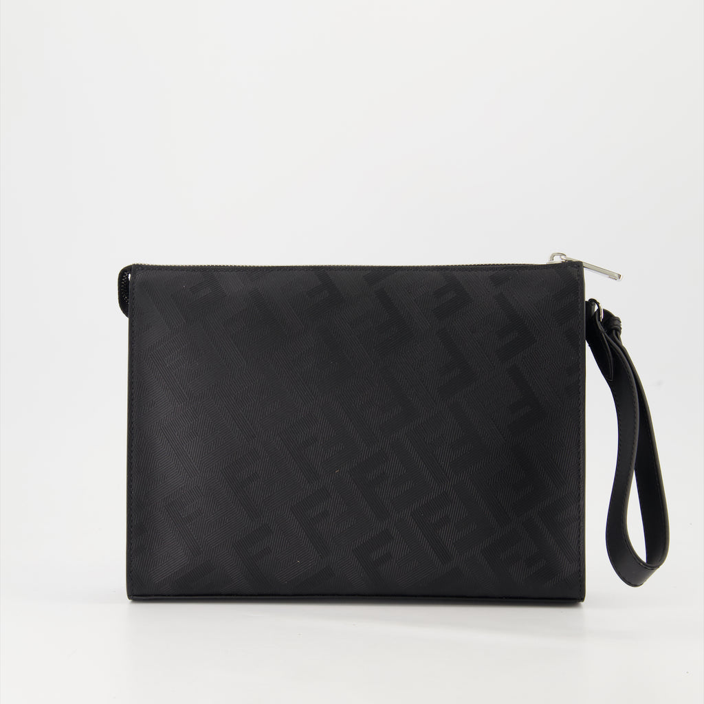 Pouches Pochette Fendi Shadow Diagonal Fendi Black Homme