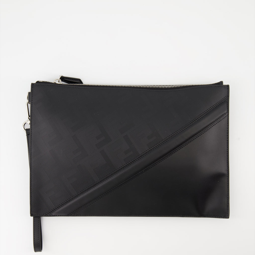 Pochettes Pochette Fendi Shadow Diagonal Fendi Noir Homme