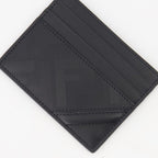 Petite maroquinerie Porte-cartes en cuir Fendi Shadow Fendi Noir Homme