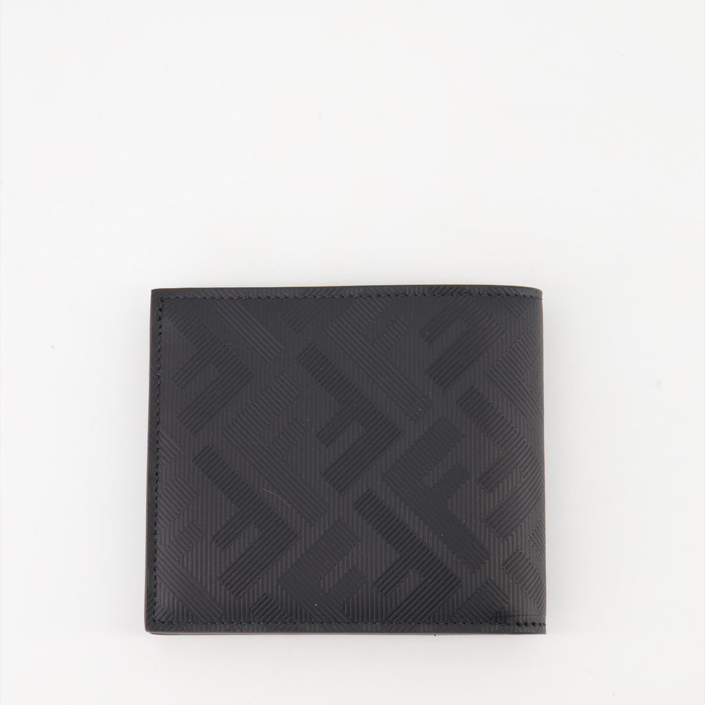 Small leather goods Portefeuille en cuir Fendi Shadow Fendi Black Homme