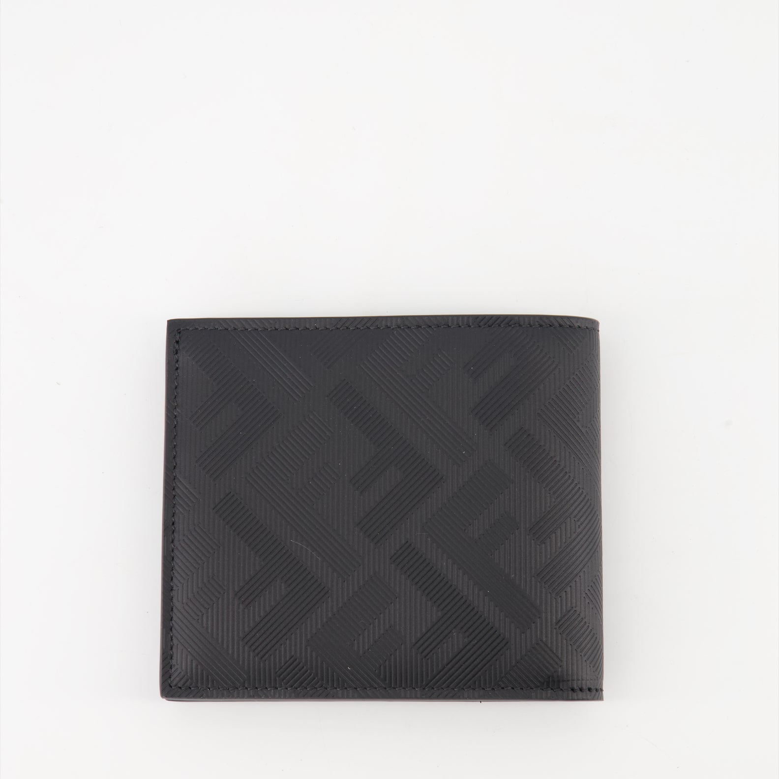 Small leather goods Portefeuille en cuir Fendi Shadow Fendi Black Homme