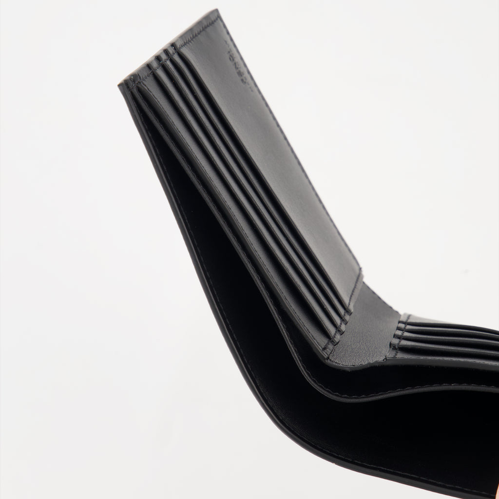 Small leather goods Portefeuille en cuir Fendi Shadow Fendi Black Homme