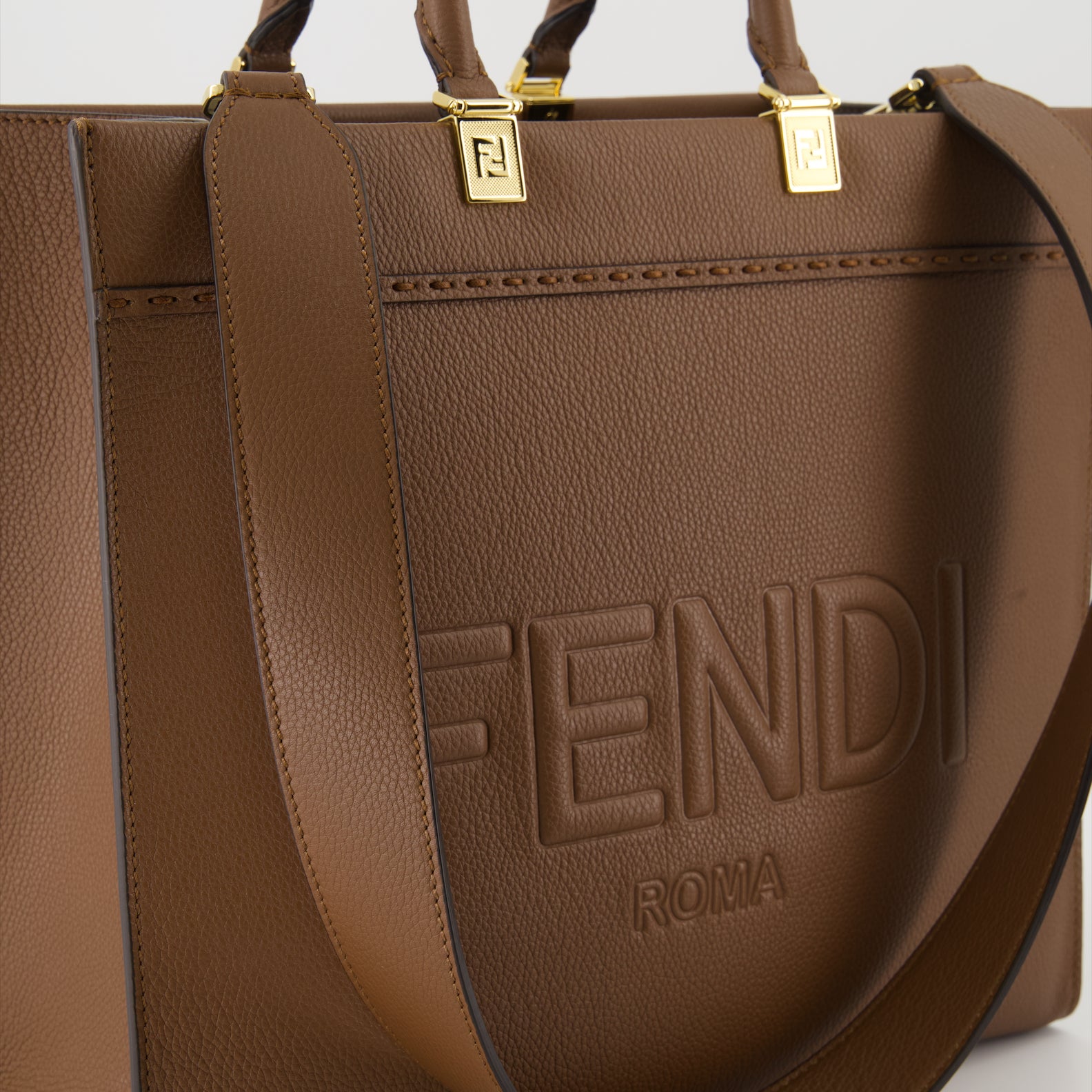 Tote bags Sunshine Tote Bag Fendi Brown Femme
