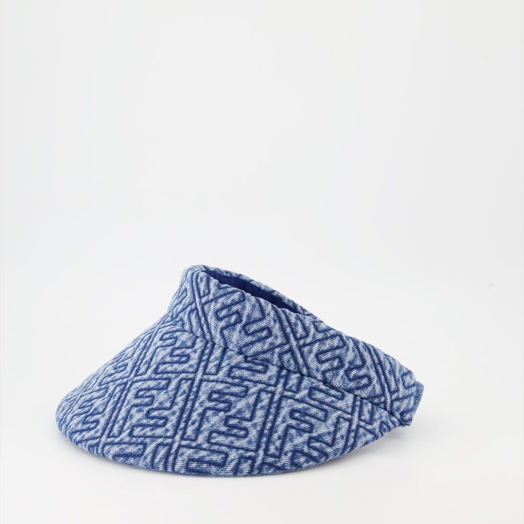Chapeaux, casquettes et bonnets Visère FF en denim Fendi Bleu Femme