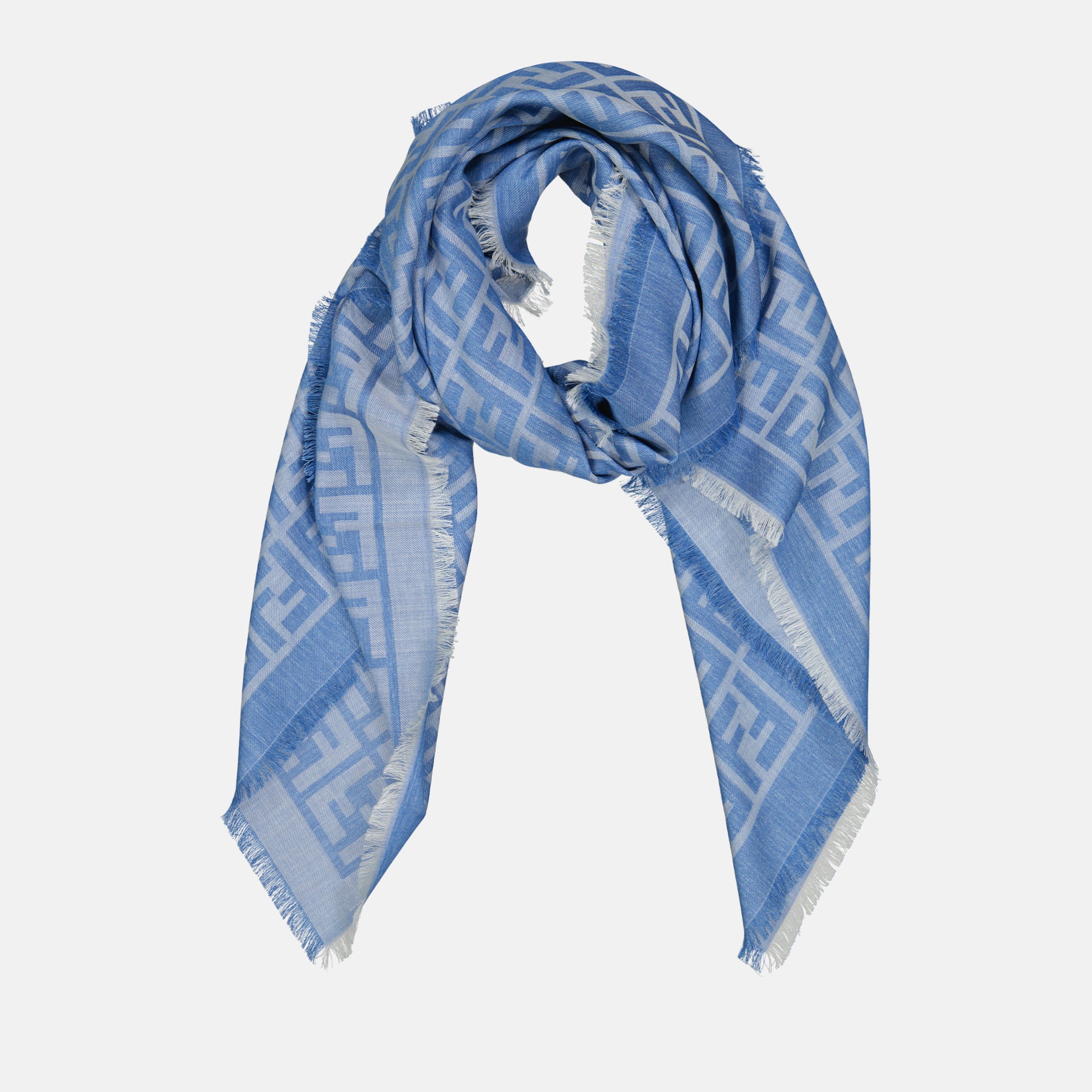 Sciarpe e guanti Châle FF Fendi Blu Femme