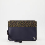 Pochettes Pochette Standing Squared FF Fendi Bleu foncé Homme