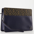 Pochettes Pochette Standing Squared FF Fendi Bleu foncé Homme