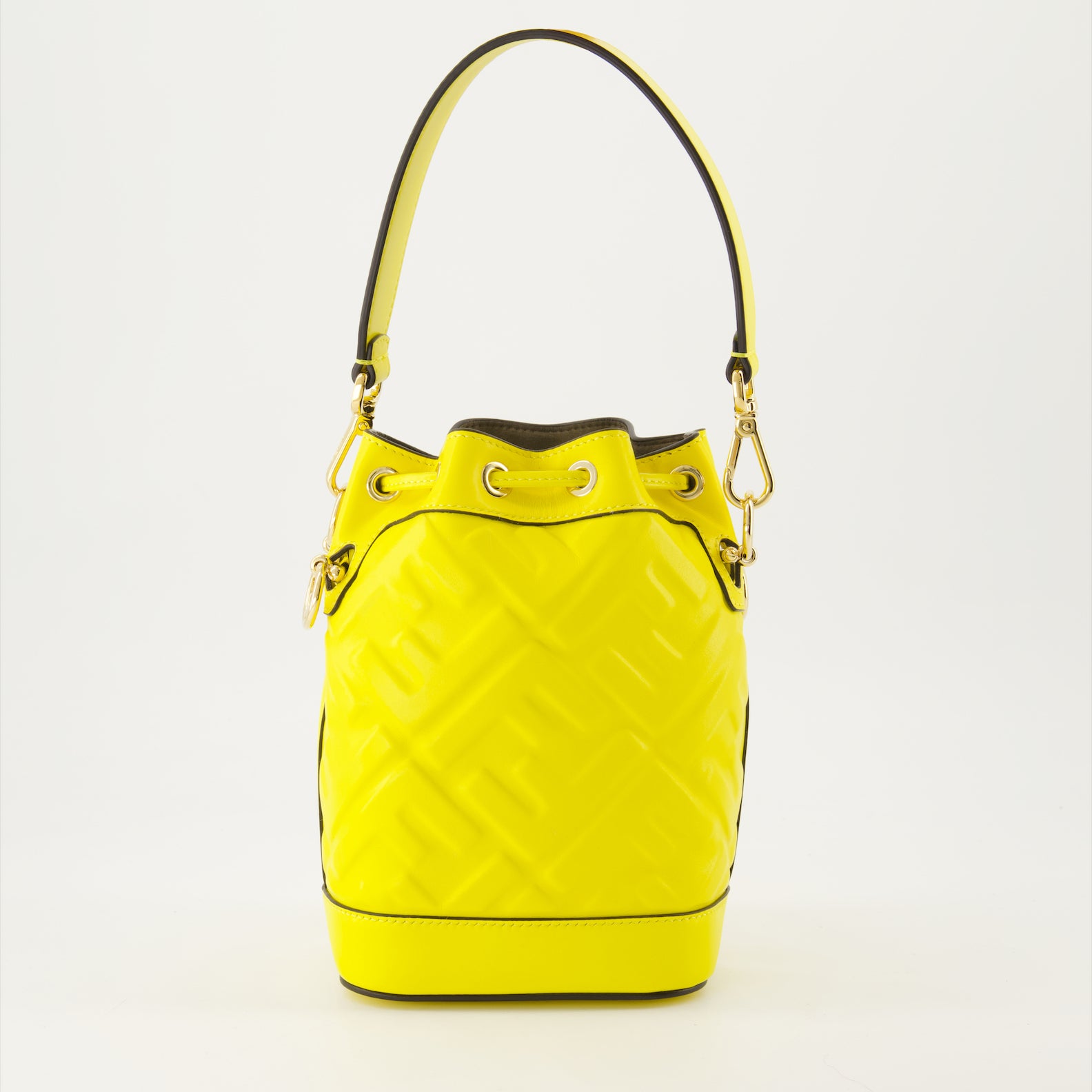 Borse secchiello Sac seau Mon Trésor Fendi Giallo Femme