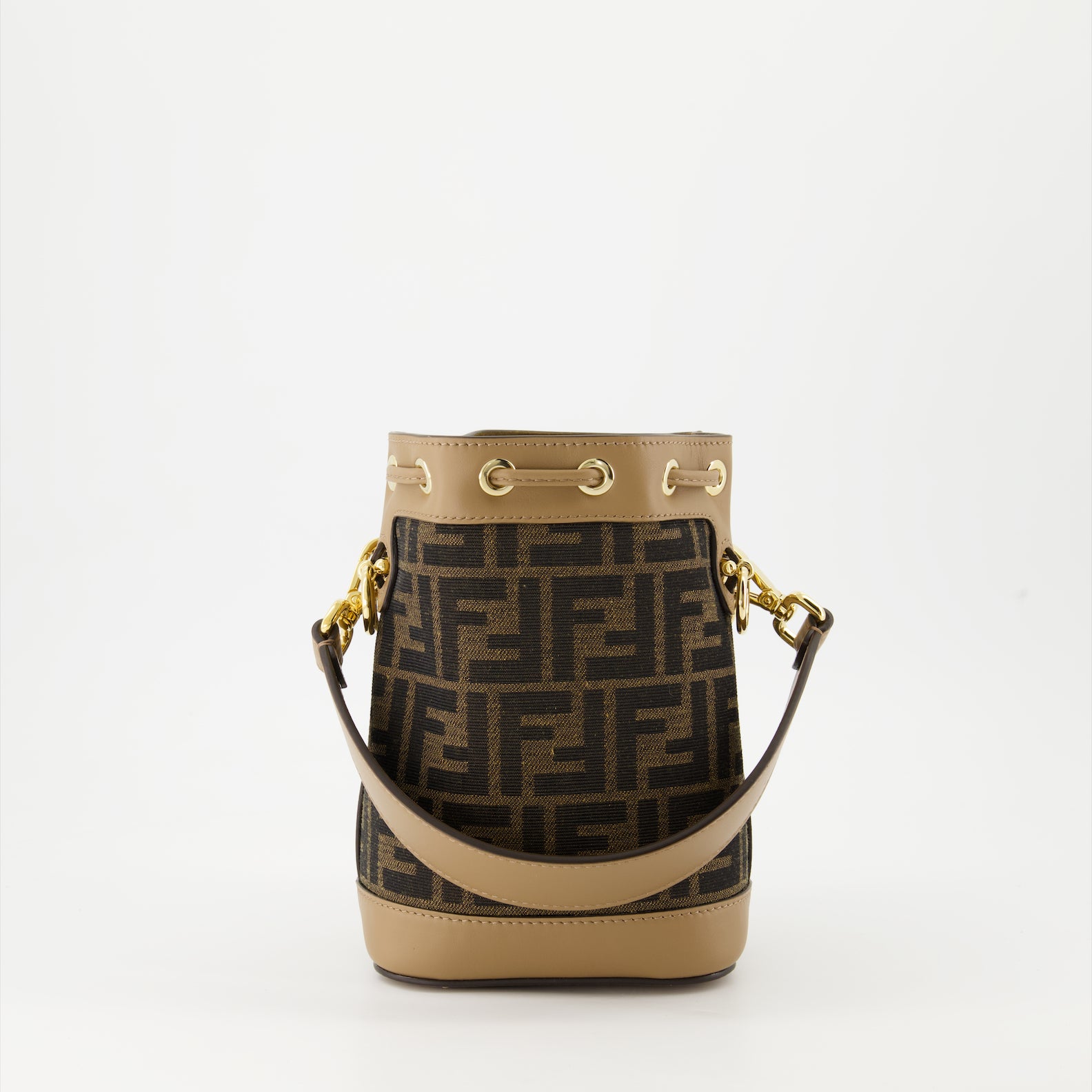 Bucket bags Sac seau Mon Trésor Fendi Brown Femme