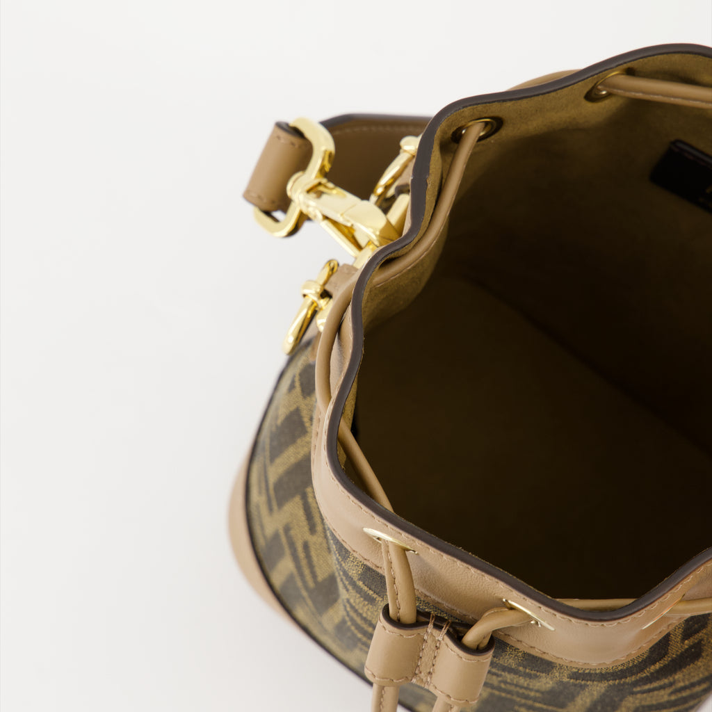 Bucket bags Sac seau Mon Trésor Fendi Brown Femme