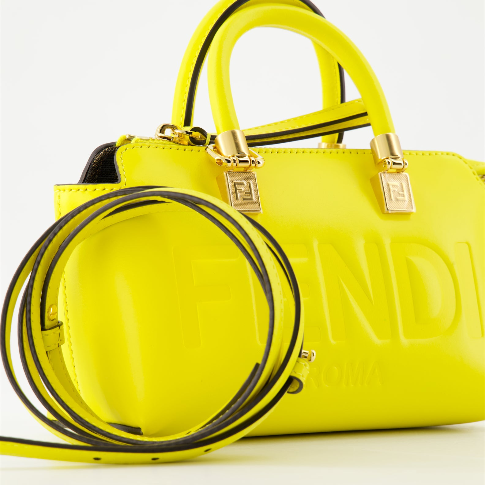 Crossbody bags Sac By The Way Fendi Yellow Femme