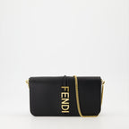 Crossbody bags Portefeuille à chaîne Fendigraphy Fendi Black Femme