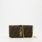 Bolsas transversais Portefeuille à chaîne Fendigraphy Fendi Marrom Femme