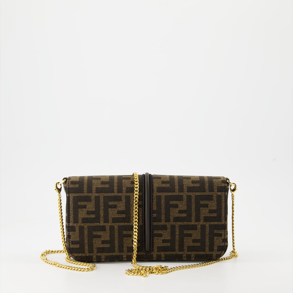 Bolsas transversais Portefeuille à chaîne Fendigraphy Fendi Marrom Femme