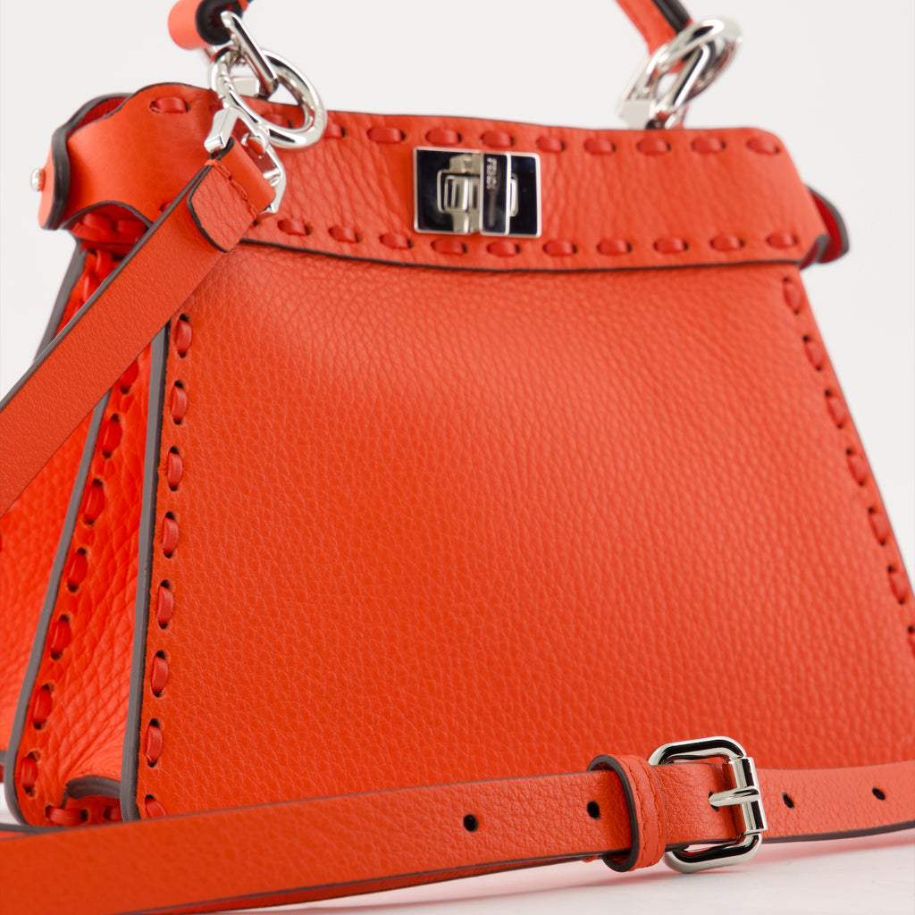 Borse a mano e a spalla Sac Peekaboo ISeeU Fendi Rosso Femme