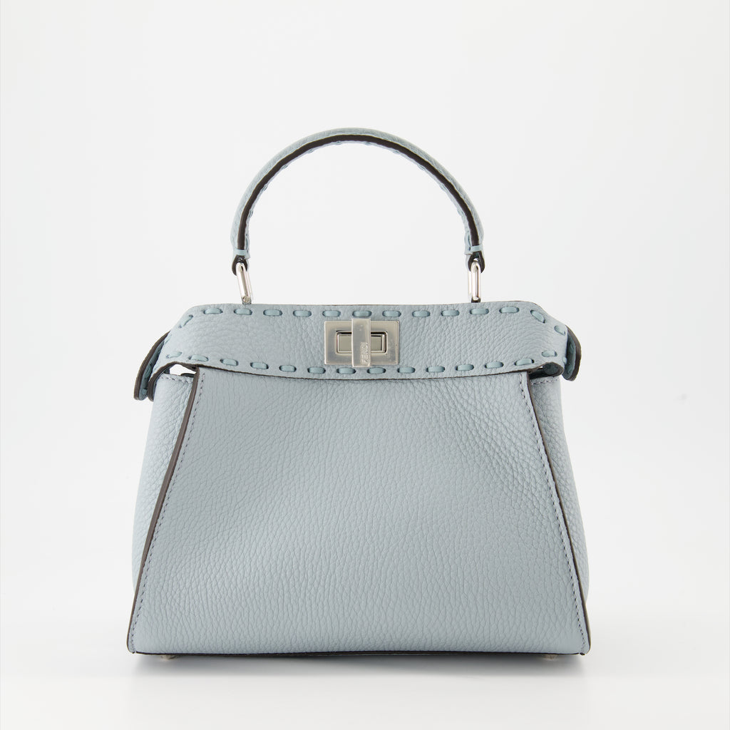 Bolsos de mano y al hombro Sac Peekaboo mini Fendi Azul Femme