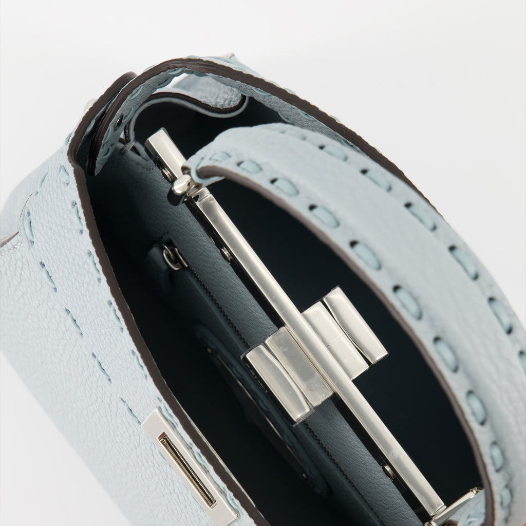 Bolsos de mano y al hombro Sac Peekaboo mini Fendi Azul Femme