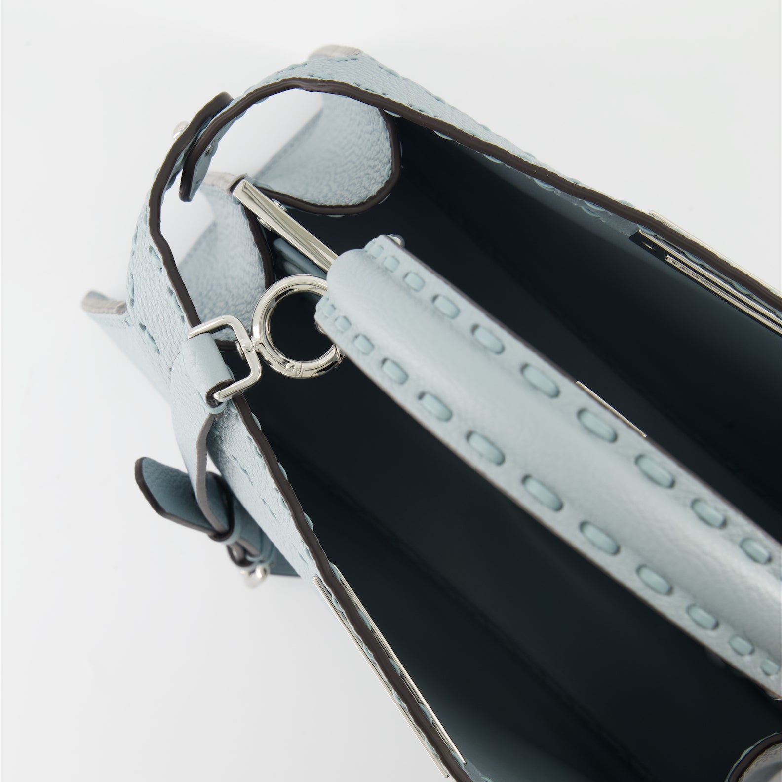 Handbags and shoulder bags Peekaboo ISeeU Bag Fendi Blue Femme