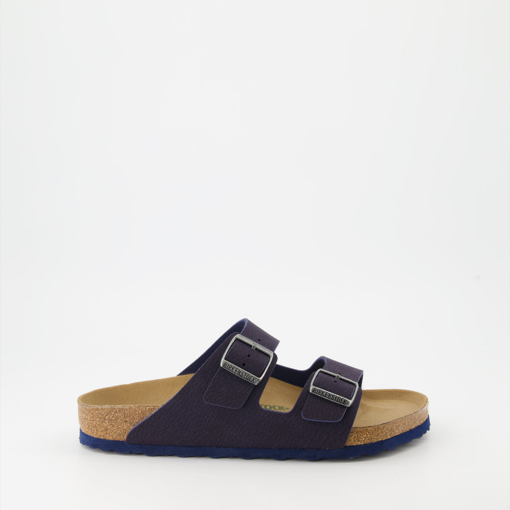 Open shoes Arizona Slippers Birkenstock Blue Man