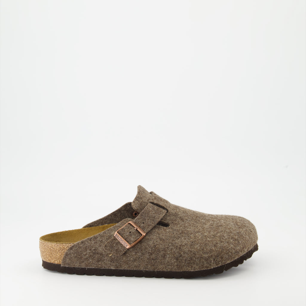 Sapatos abertos Mules Boston Birkenstock Marrom Homme
