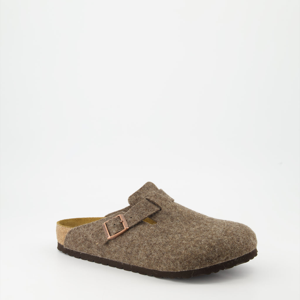Sapatos abertos Mules Boston Birkenstock Marrom Homme