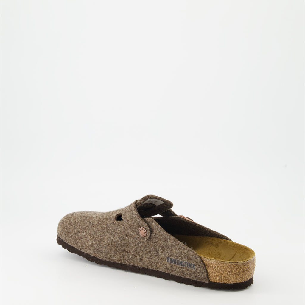 Sapatos abertos Mules Boston Birkenstock Marrom Homme