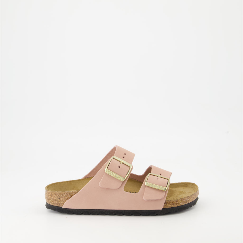Offene schuhe Claquettes Arizona Birkenstock Rosa Femme