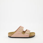 Offene schuhe Claquettes Arizona Birkenstock Rosa Femme