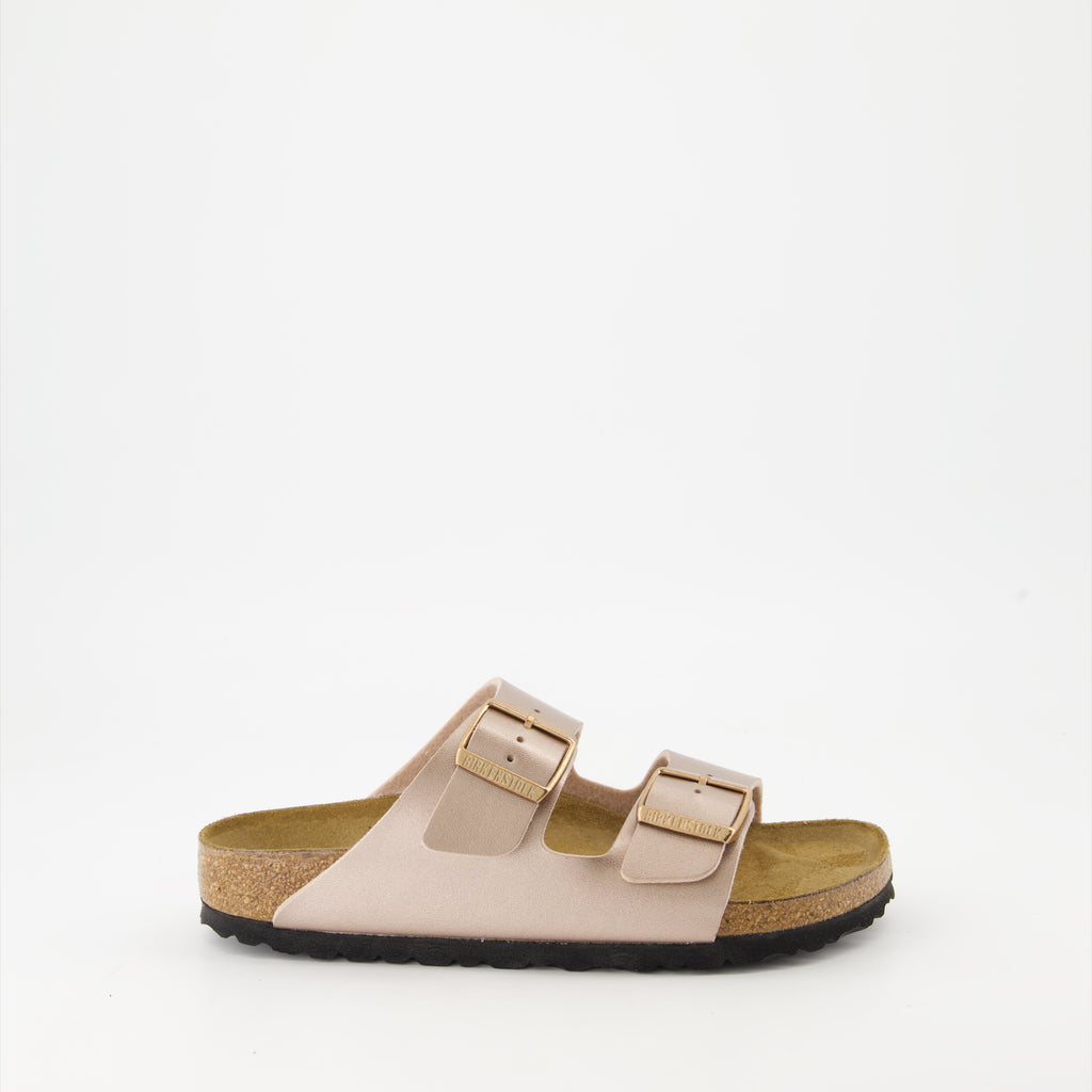 オープントゥシューズ アリゾナ ビルコフローサンダル Birkenstock ピンク Femme
