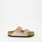 オープントゥシューズ アリゾナ ビルコフローサンダル Birkenstock ピンク Femme