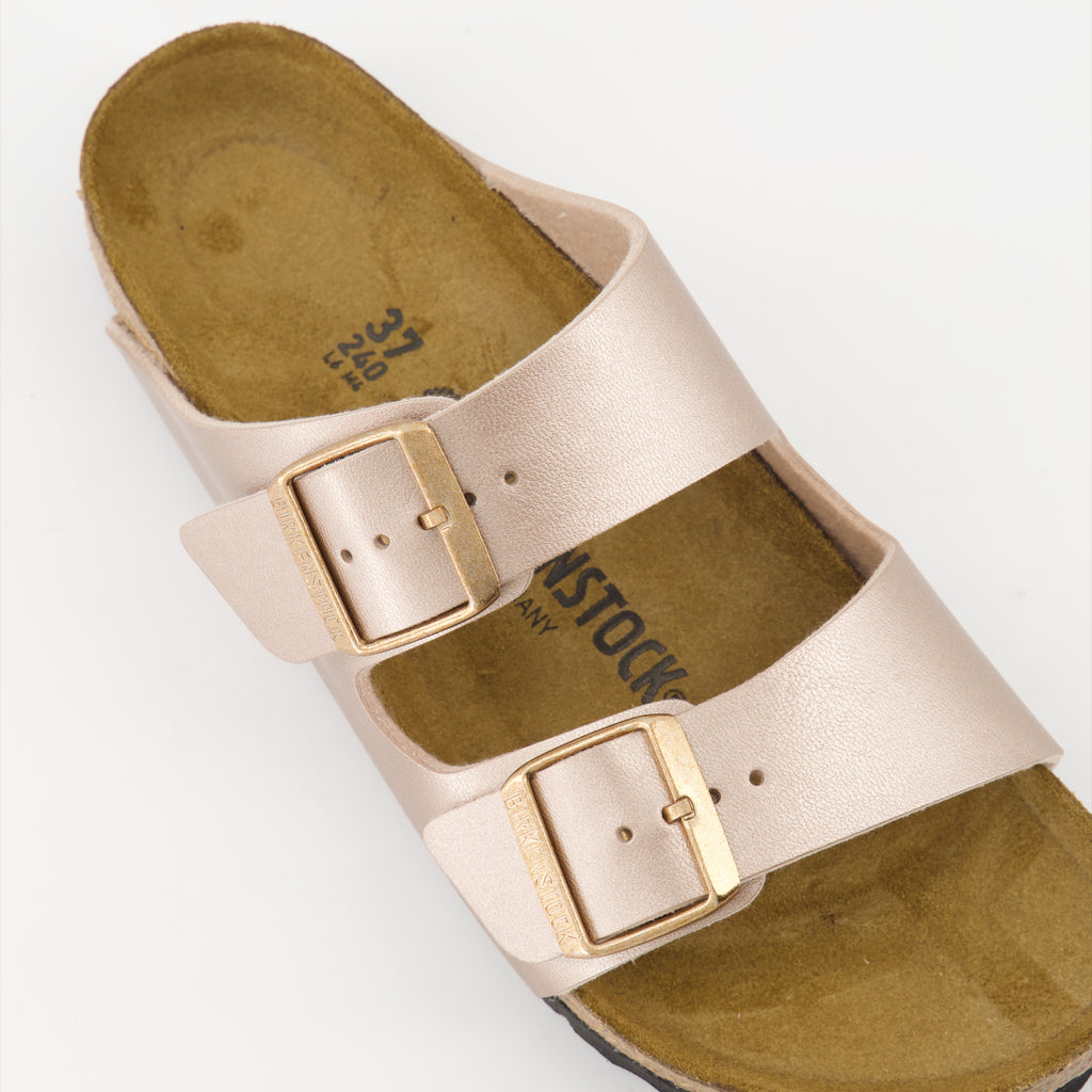 オープントゥシューズ アリゾナ ビルコフローサンダル Birkenstock ピンク Femme
