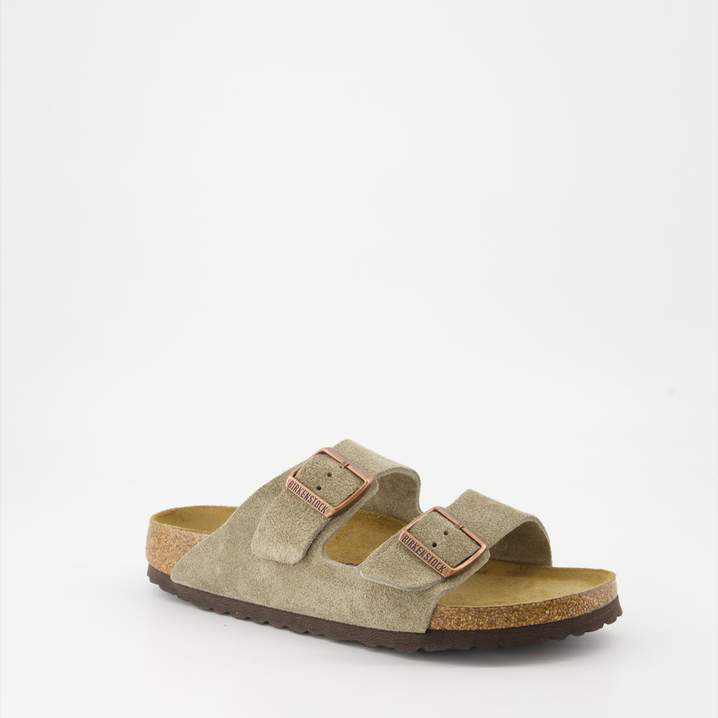 Open shoes Arizona Sandals Birkenstock Beige Man