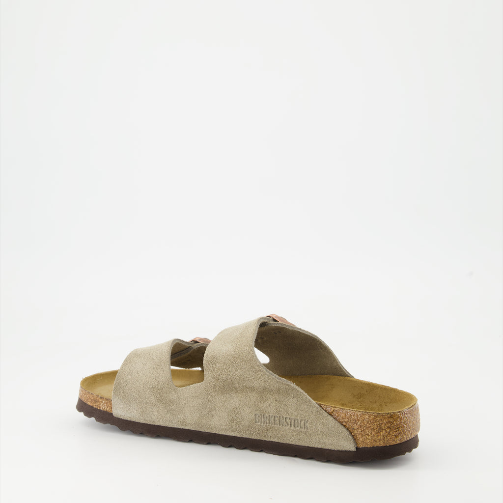 Open shoes Arizona Sandals Birkenstock Beige Man
