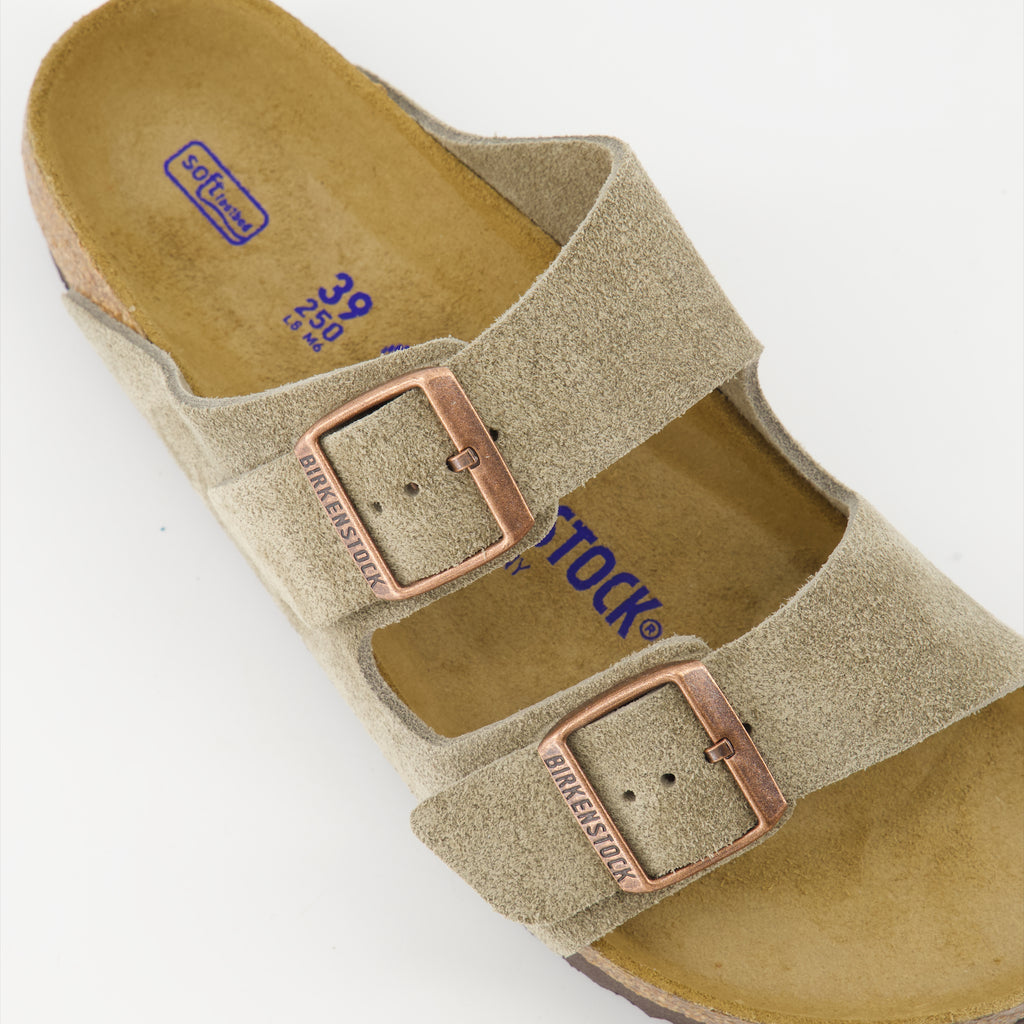 Open shoes Arizona Sandals Birkenstock Beige Man