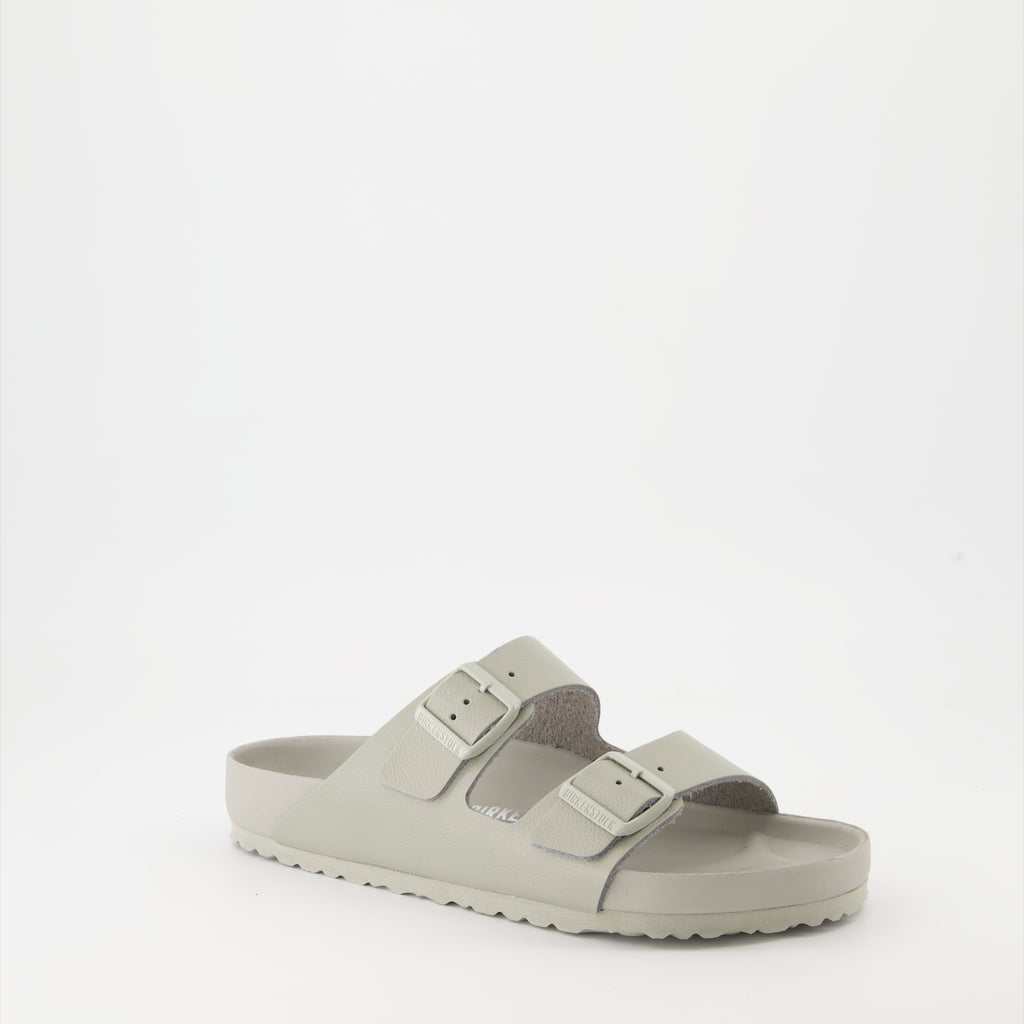 Open shoes Arizona Sandals Birkenstock Gray Homme