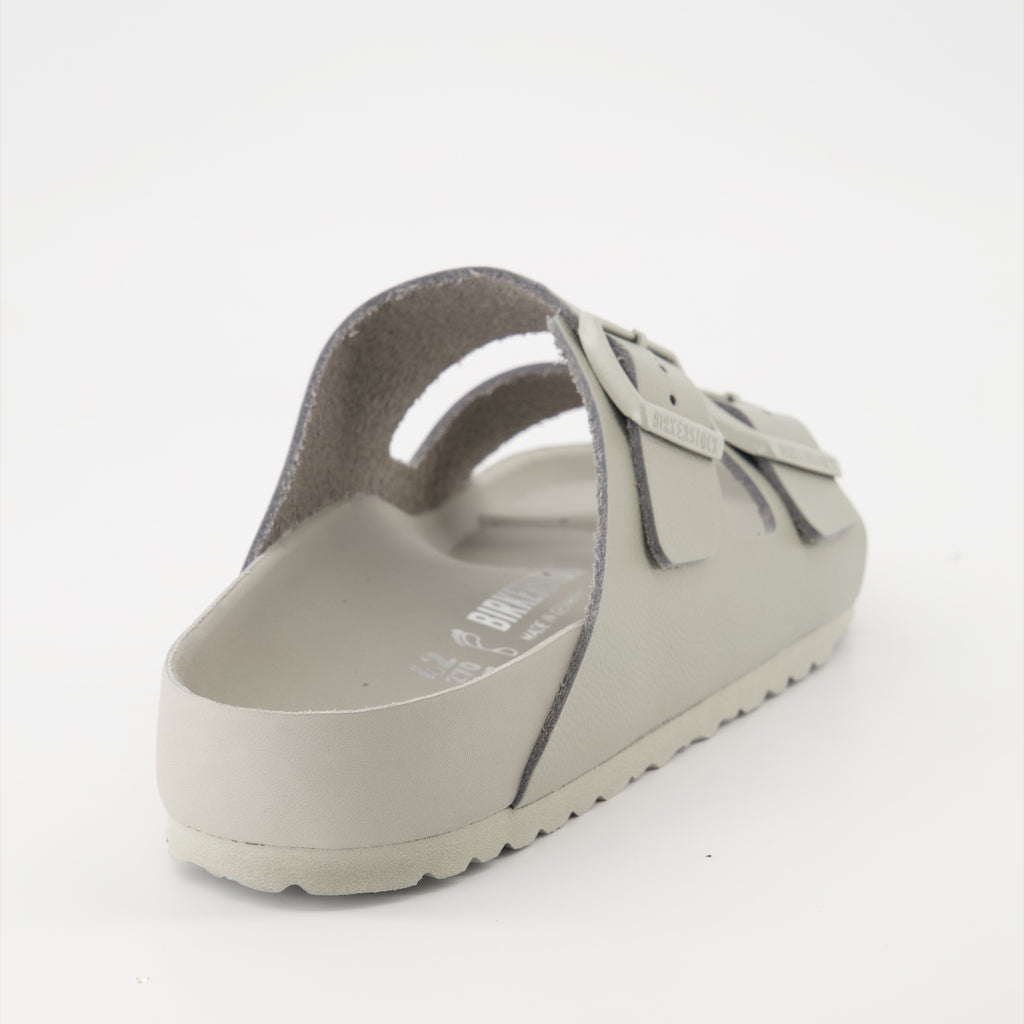 Open shoes Arizona Sandals Birkenstock Gray Homme