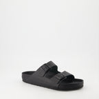 Open shoes Claquettes Arizona Birkenstock Black Homme