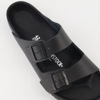 Open shoes Claquettes Arizona Birkenstock Black Homme