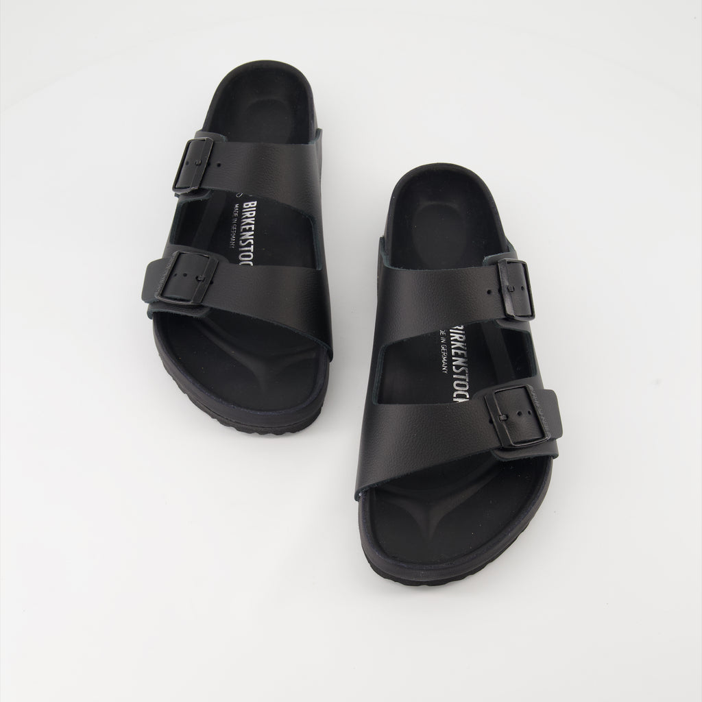 Open shoes Claquettes Arizona Birkenstock Black Homme