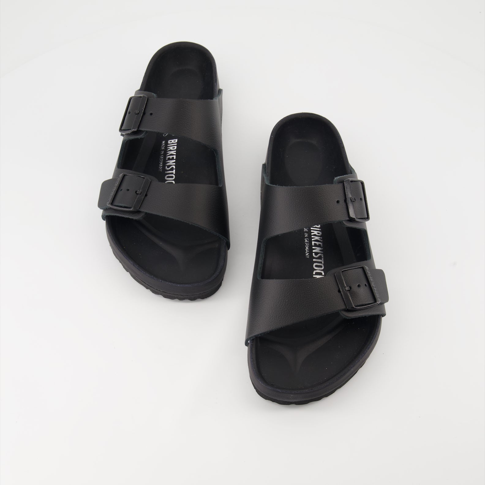 Open shoes Claquettes Arizona Birkenstock Black Homme