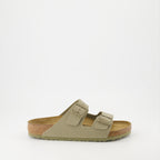 Offene schuhe Arizona Birko-Flor Sandalen Birkenstock Khaki Homme