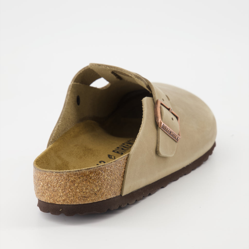 Open shoes Boston Mules Birkenstock Beige Man