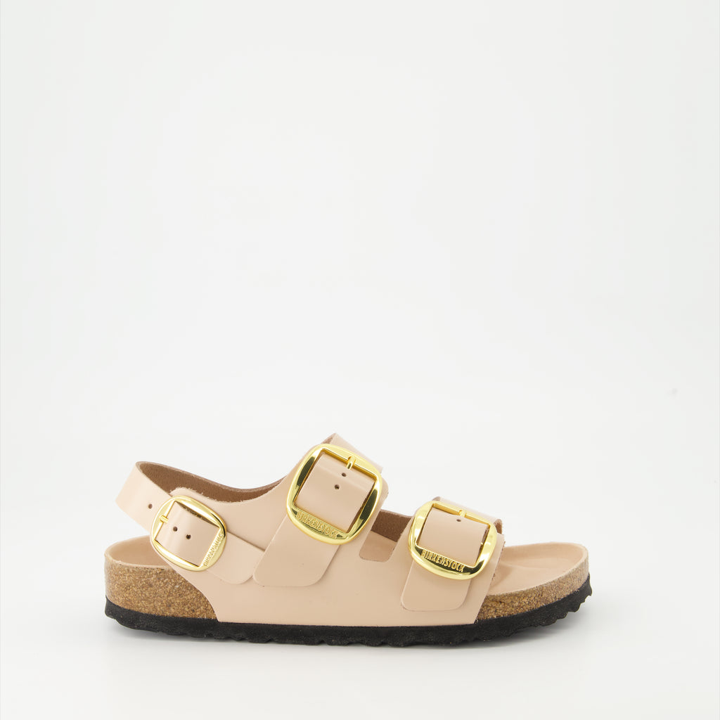 Open shoes Milano Big Buckle Sandals Birkenstock Beige Women