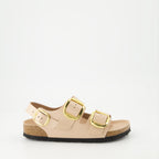 Open shoes Milano Big Buckle Sandals Birkenstock Beige Women